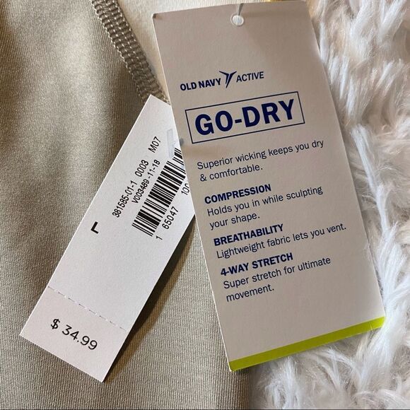 Old Navy New With Tags High Rise Go Dry Leggings, Size Large - Picture 3 of 10